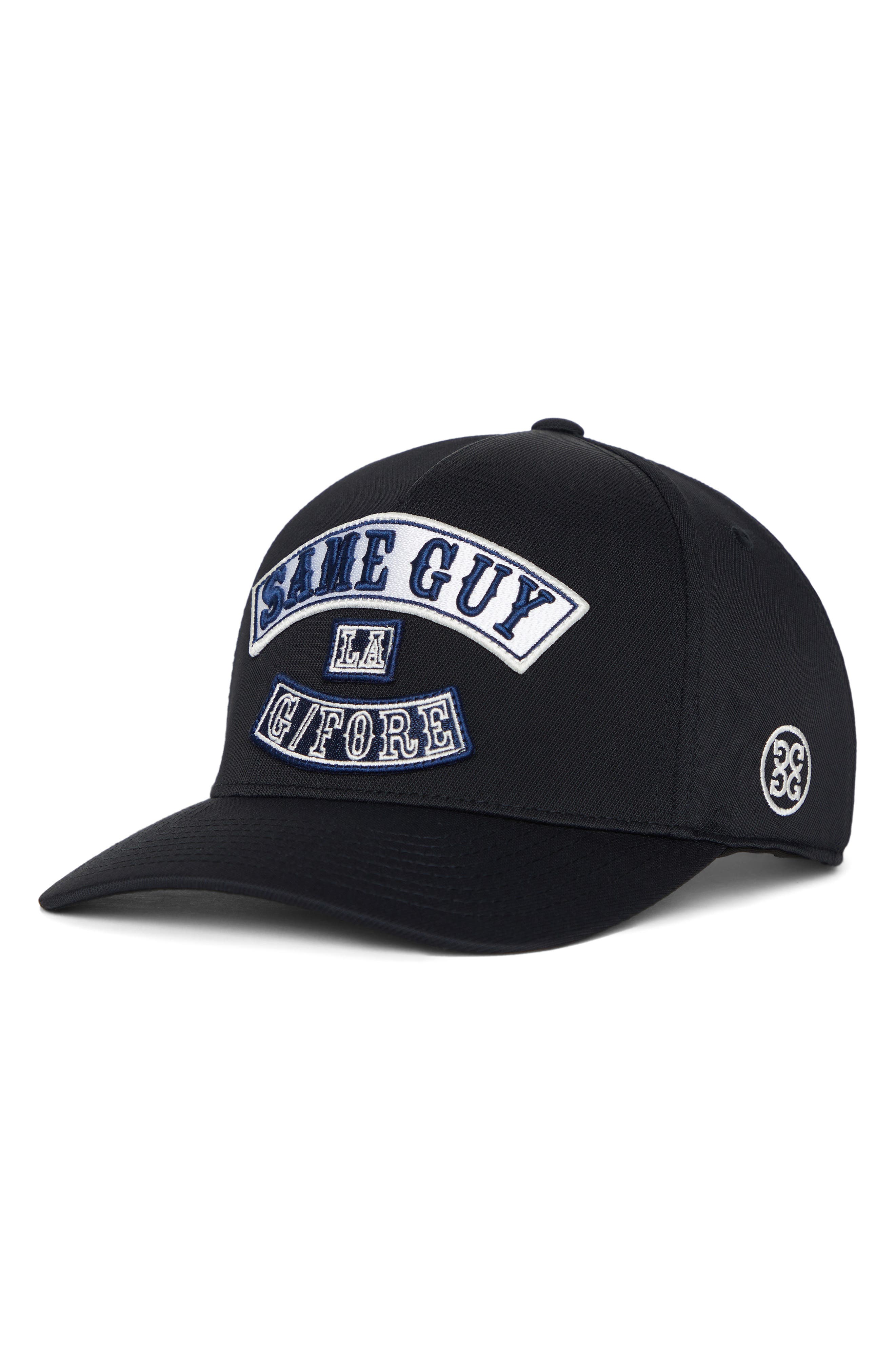 G/fore Same Guy Stretch Twill Snapback Baseball Cap In Onyx