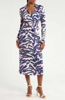 Abigail Long Sleeve Midi Wrap Dress