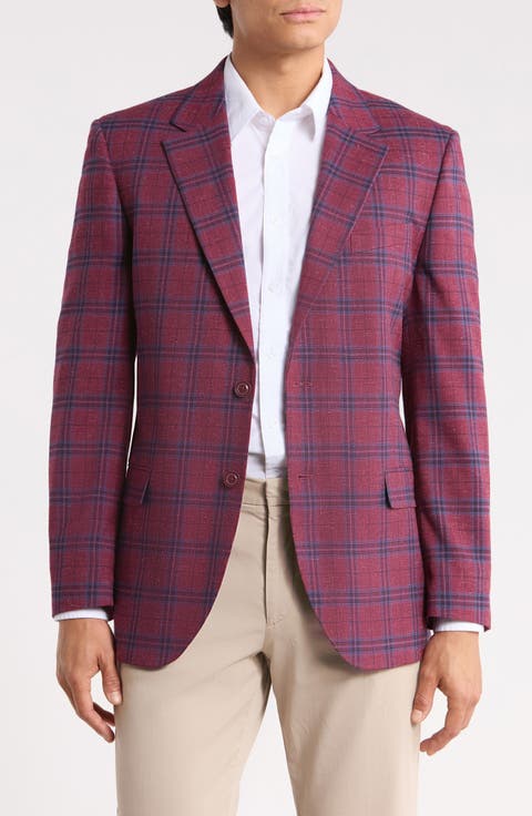 Plaid Stretch Sport Coat