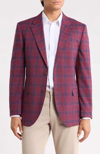 Plaid Stretch Sport Coat