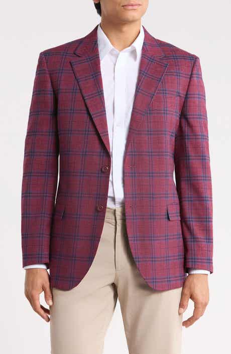 Plaid Stretch Sport Coat