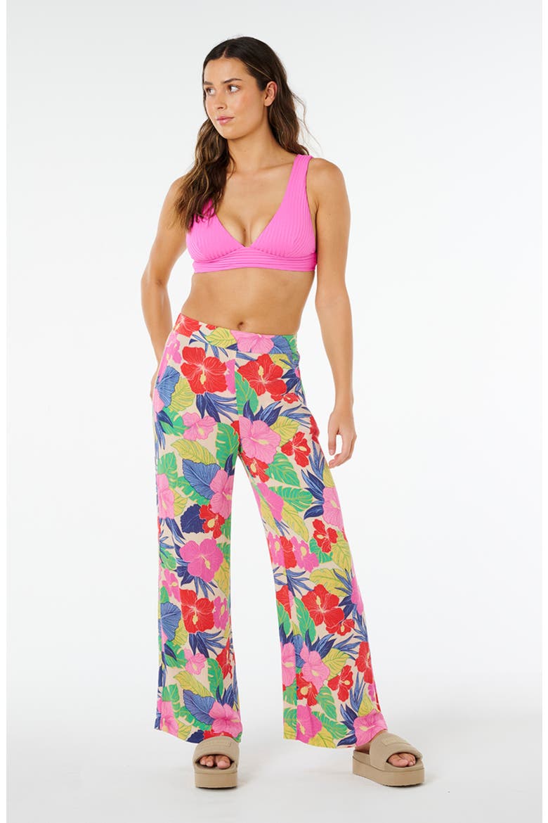 Print Wide Leg Pants, Alternate, color, MULTICOR RAINBOW