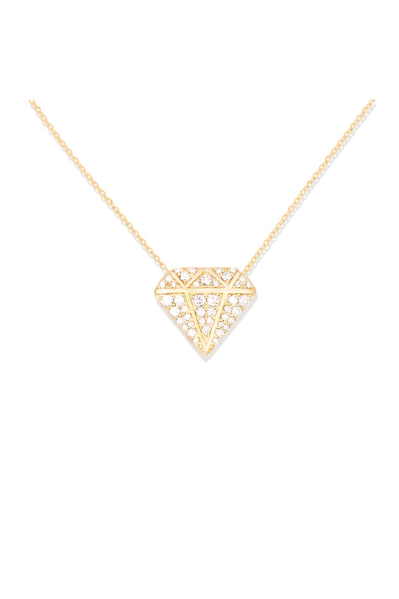 Juju Diamond Charm Necklace, Main, color, Diamond- Gold