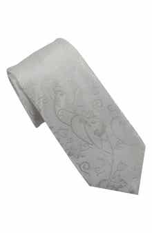 Sparkle Floral Print Tie