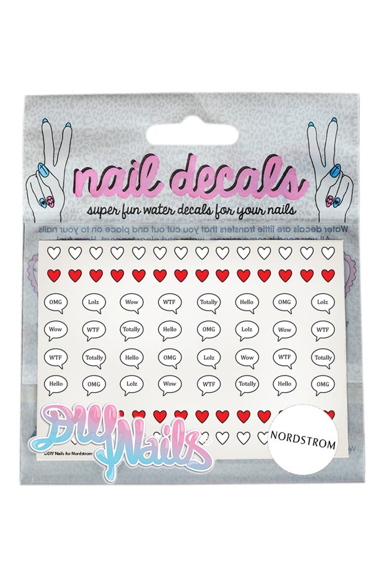 'Speech Bubbles' Nail Decals (Nordstrom Exclusive), Main, color, NO COLOR
