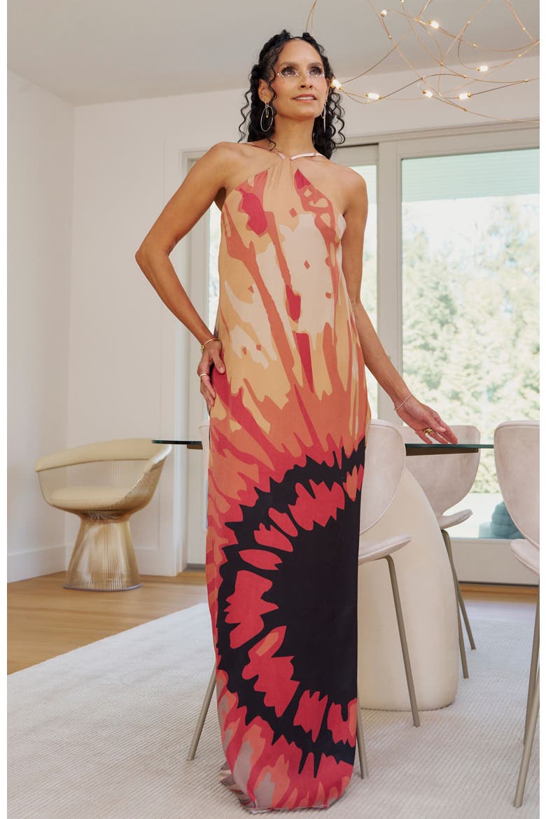 Aria Viscose Dress Elle Rose, Alternate, color, Elle Rose