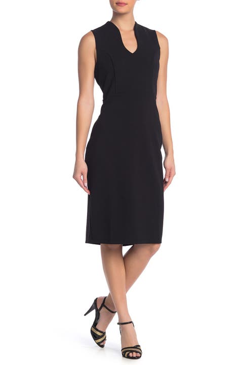 U-Neck Sleeveless Sheath Dress
