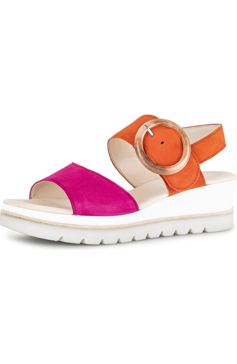 Gabor 44.645 Platform Wedge Sandal, Main, color, Pink