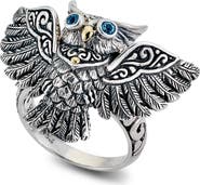 SAMUEL B. Blue Topaz Owl Ring
