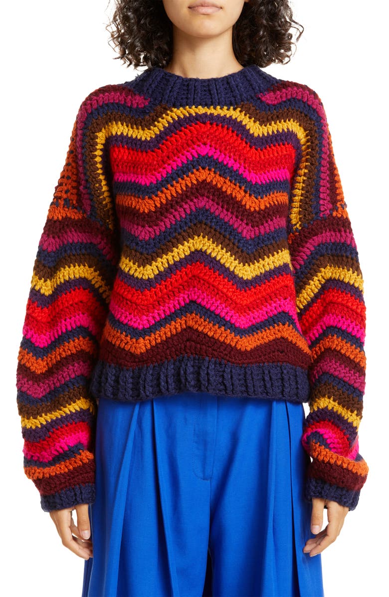 FARM Rio Colorful Waves Sweater, Main, color, 