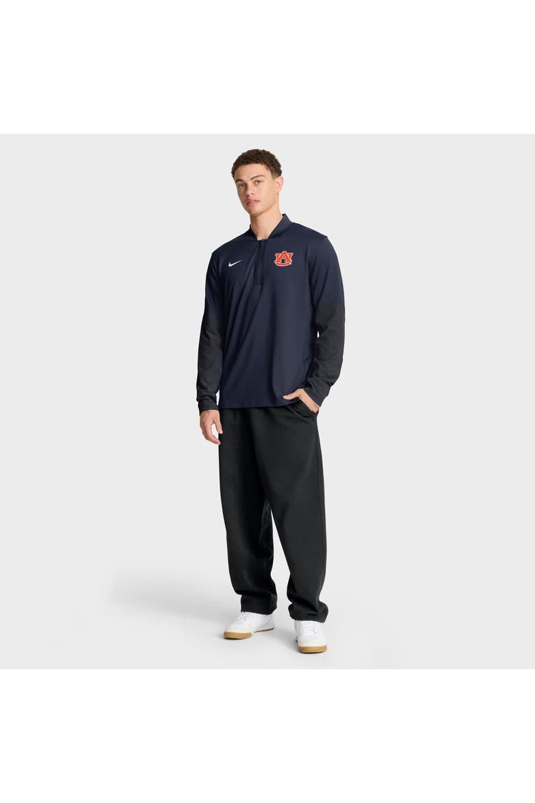 Men's Nike Navy Auburn Tigers One Goal Dri-FIT Half-Zip Pullover, Alternate, color, Navy