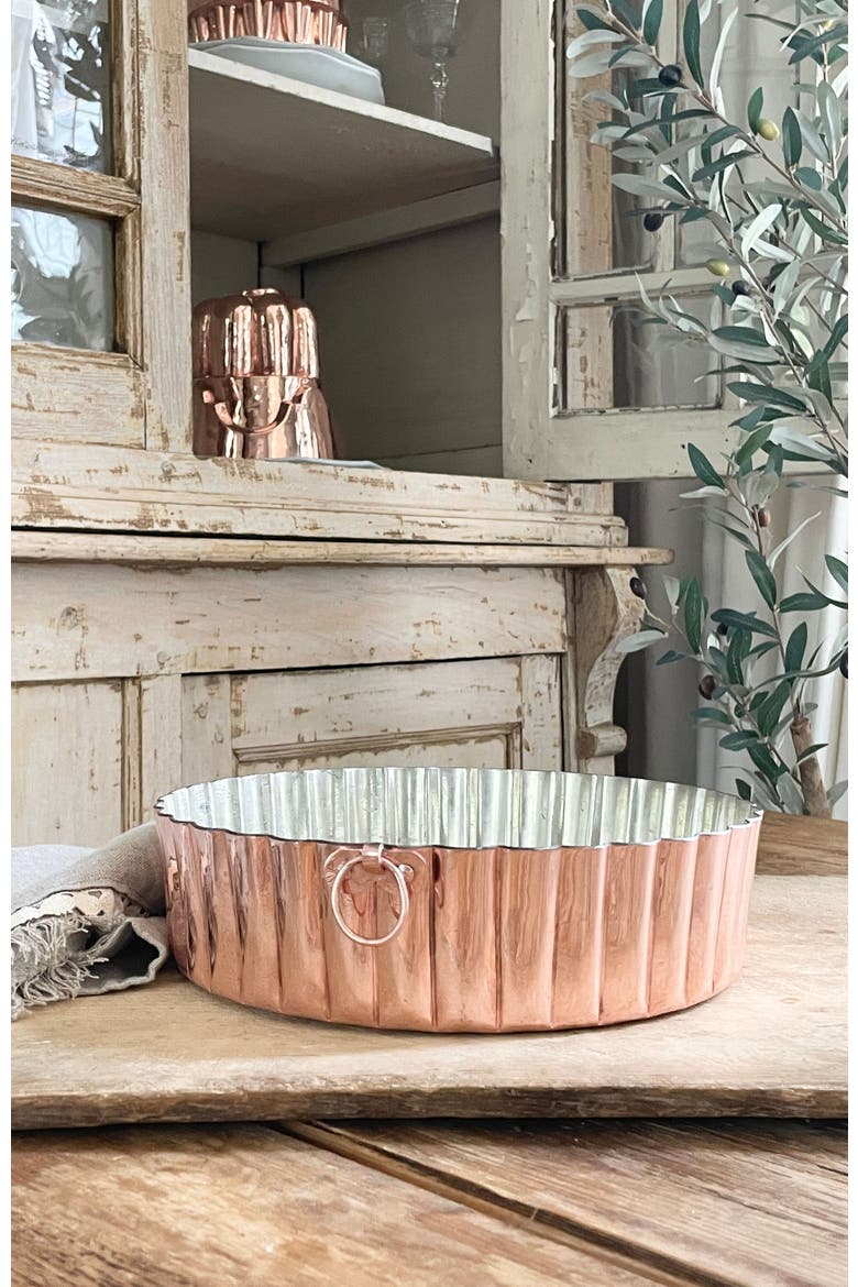 Vintage Inspired Copper Cake Pan, Alternate, color, Copper