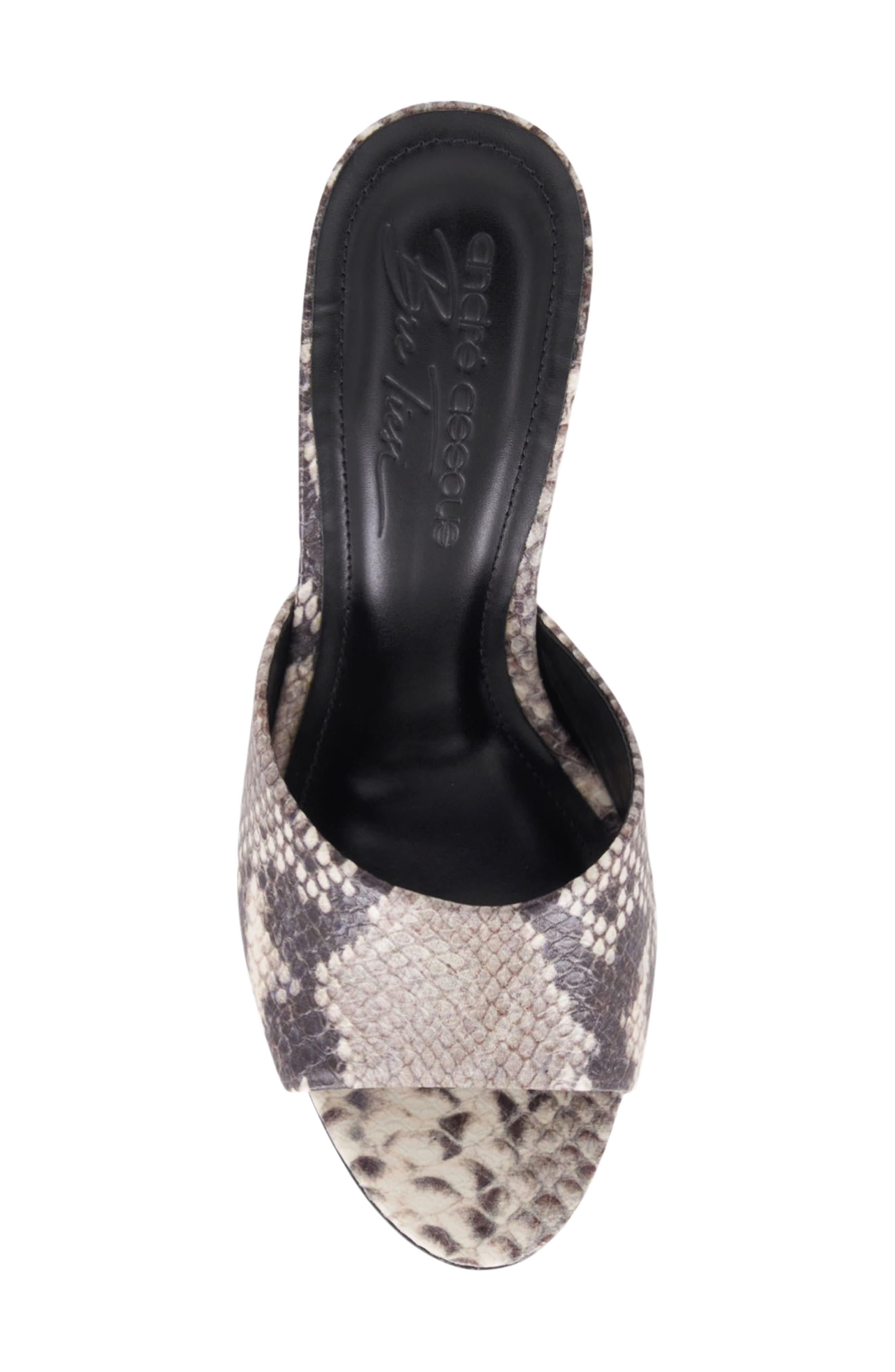 x Bre Tiesi Eve Slide Sandal, Alternate, color, PYTHON LEATHER