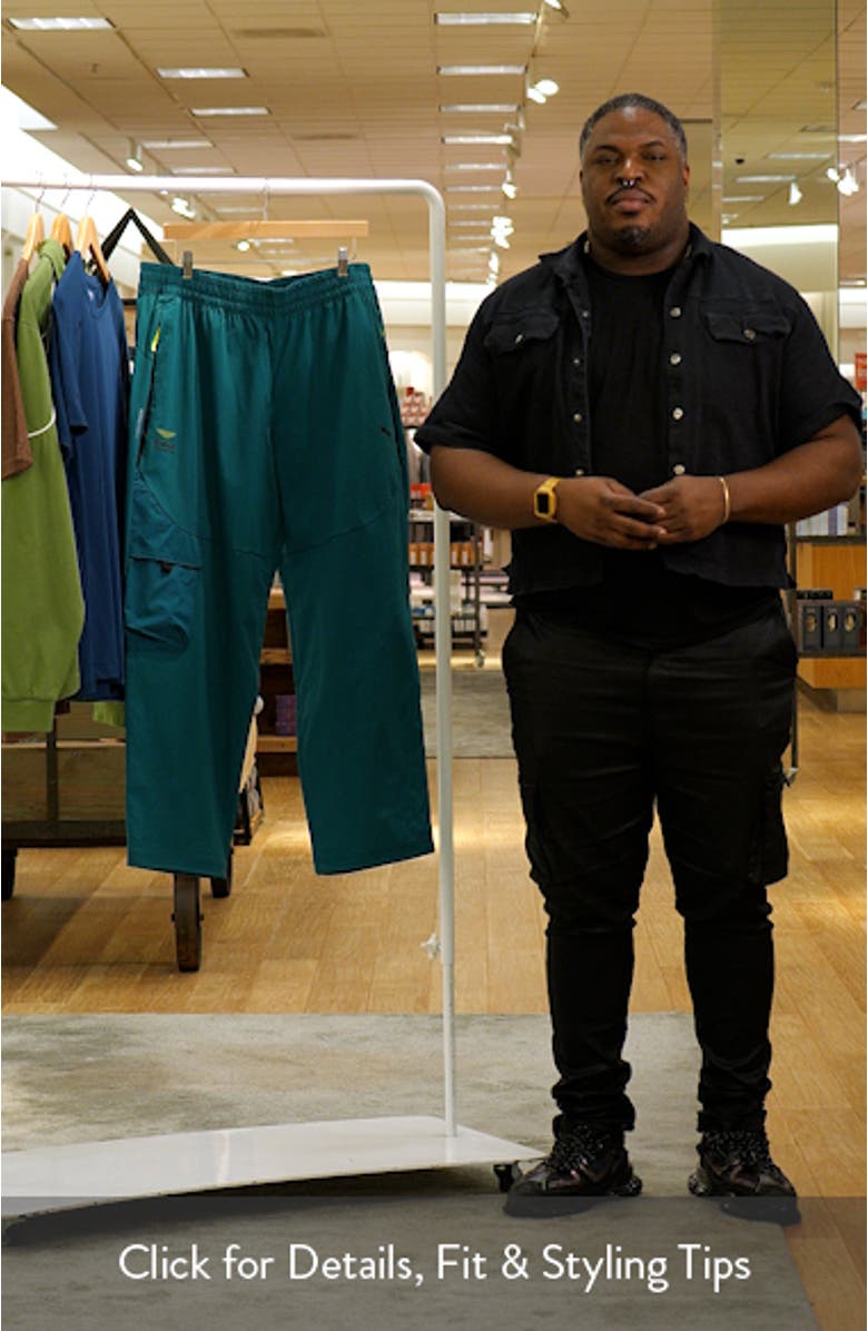 x AMF1 PUMATECH Water Repellent Stretch Nylon Cargo Pants, sales video thumbnail