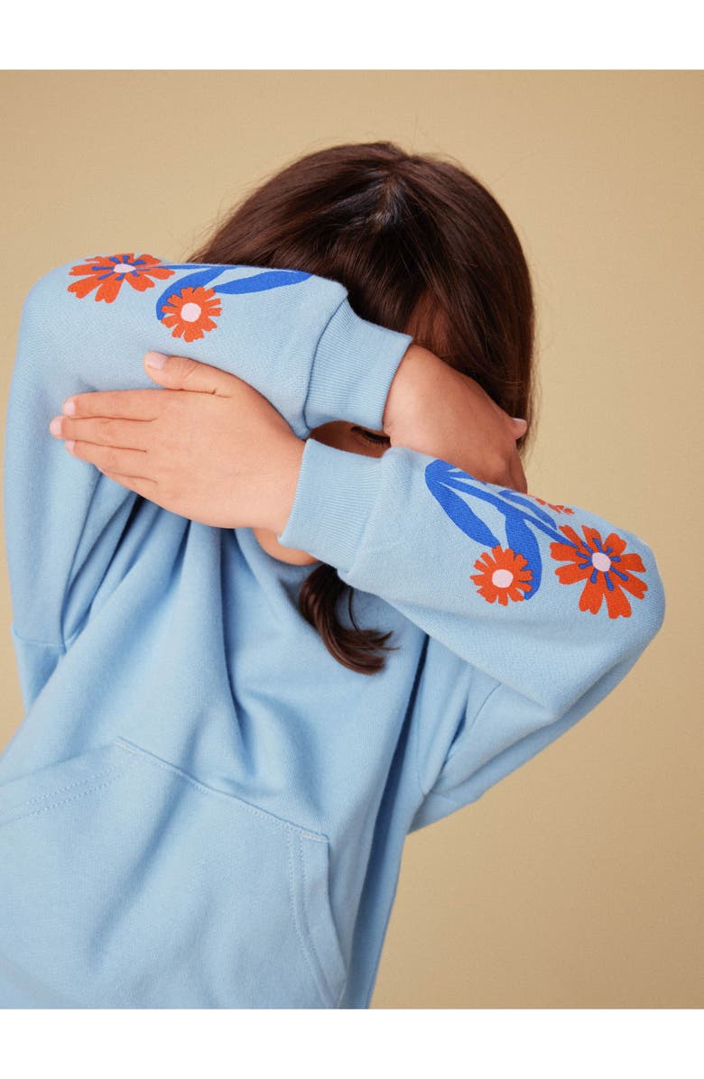 Tea Collection Floral Sleeve Kanga Popover, Alternate, color, Scenic Blue