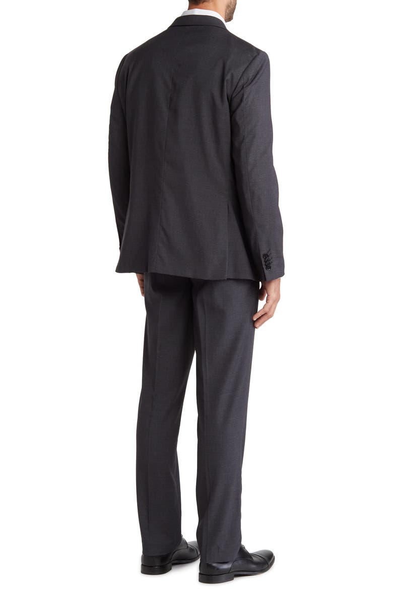 SAVILE ROW CO Houdstooth Print Two Button Notch Lapel Suit, Alternate, color, 