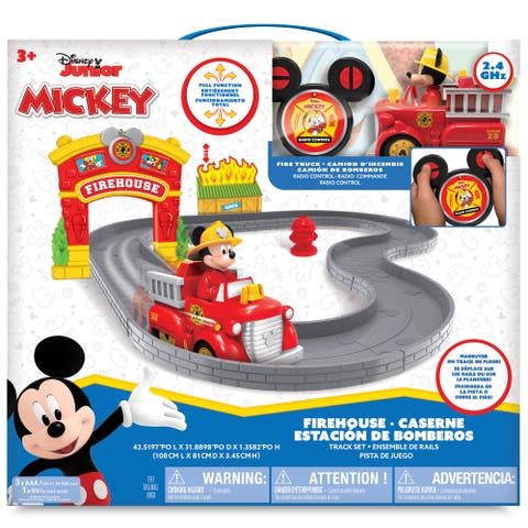 Remote Control Track Set Mickey Mouse Firehouse 5.5 Inch
