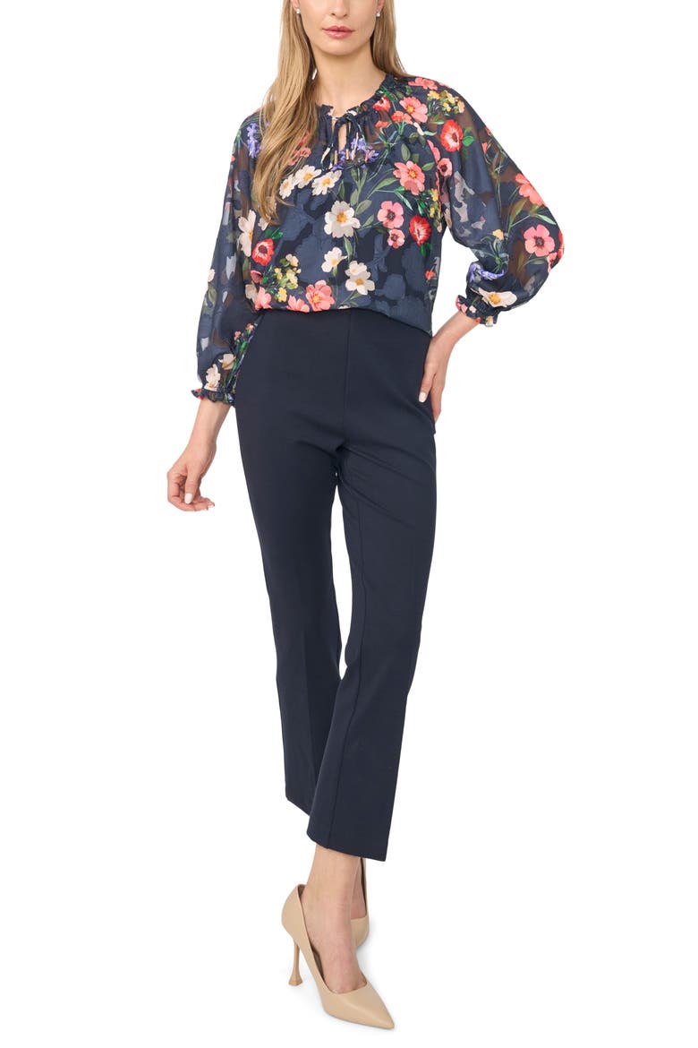 Adina Floral Long Sleeve Top, Alternate, color, INDIGO NIGHT