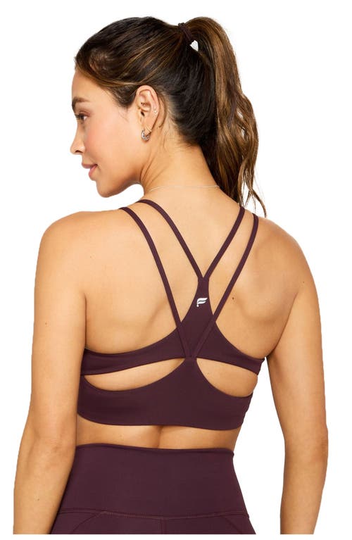 Fabletics Principal Low Impact Bra In Burgundy