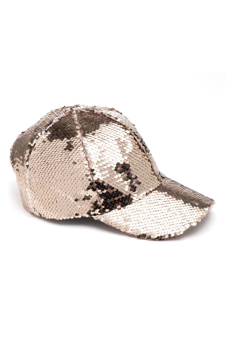 Eugenia Kim Lo Sequin Baseball Cap, Main, color, 