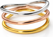 Lucy Quartermaine Waterfall Tri Tone Ring