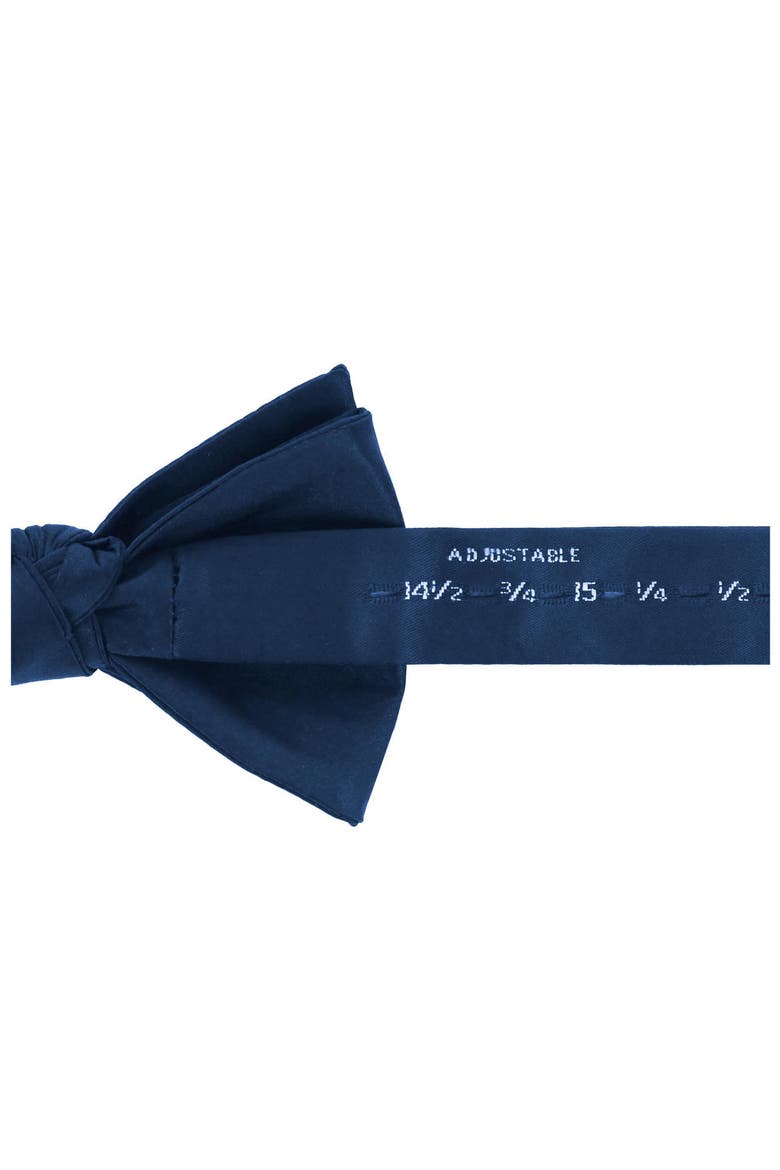 Sutton Pre-Tied Silk Bow Tie, Alternate, color, NAVY