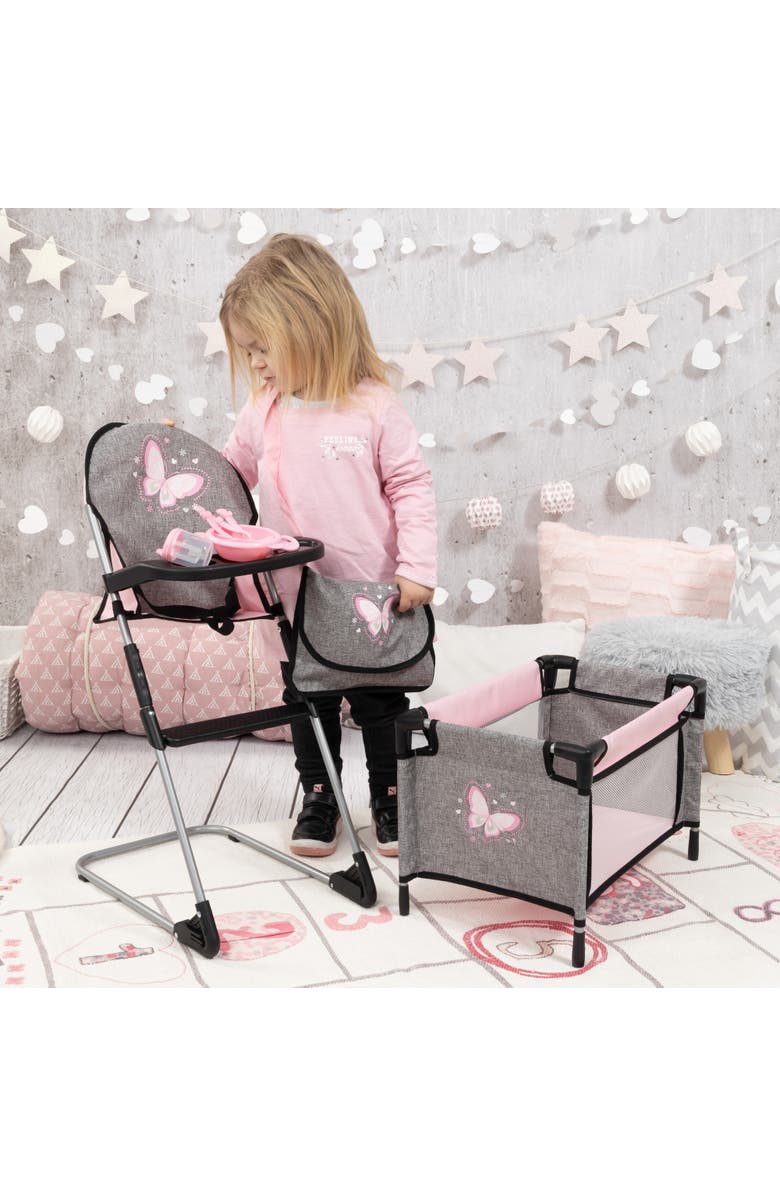 Bayer Design 9 In 1 Doll Travel Bed Set, For Dolls Up to 18 Inches, Kids 3+, Alternate, color, Multicolored