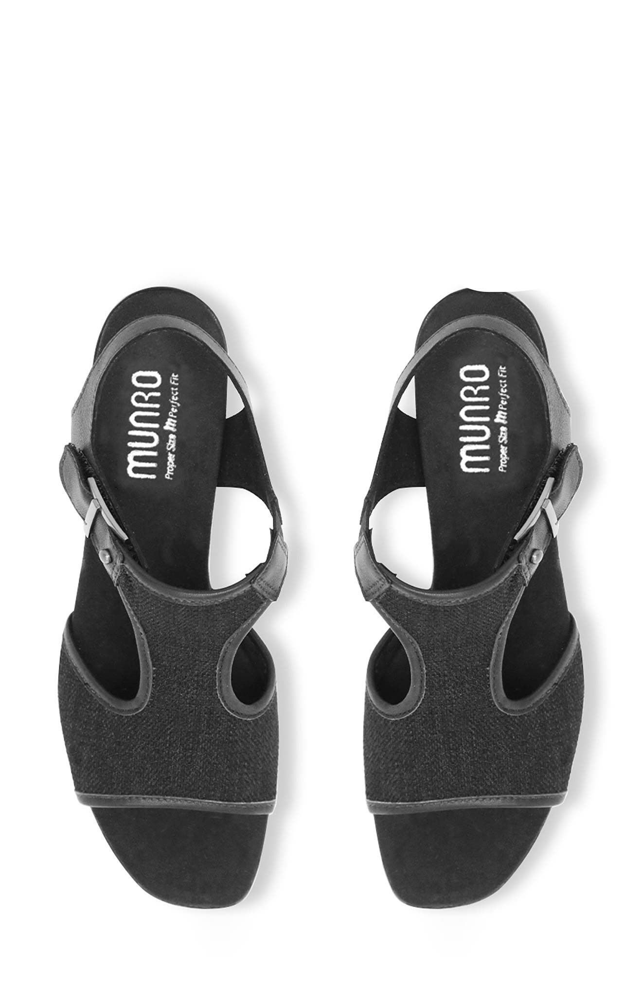 Munro Wallis Peep-Toe Sandal, Alternate, color, 