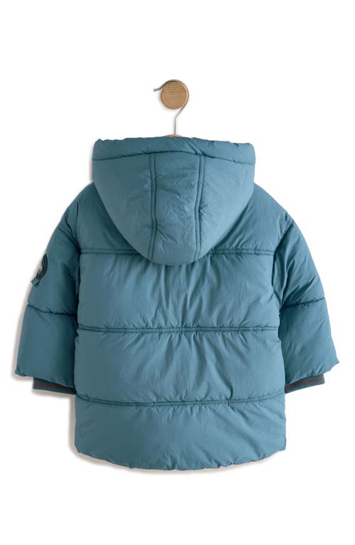 Next Kids' Quilted Hooded Jacket In Blue