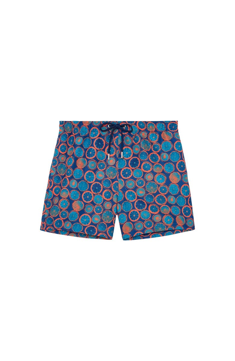 HOM Trapani Beach Boxer, Main, color, Navy Print