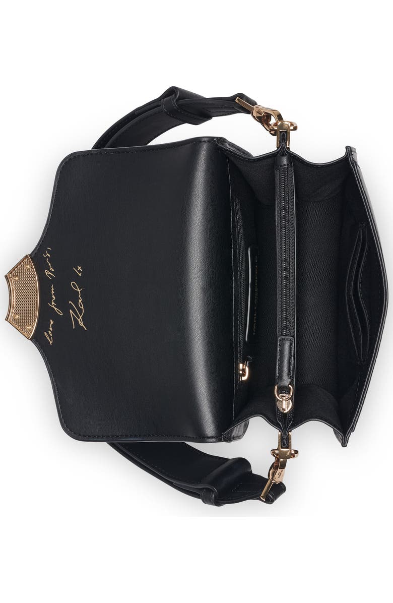 KARL LAGERFELD PARIS Madelyn Crossbody, Alternate, color, Black/Gold