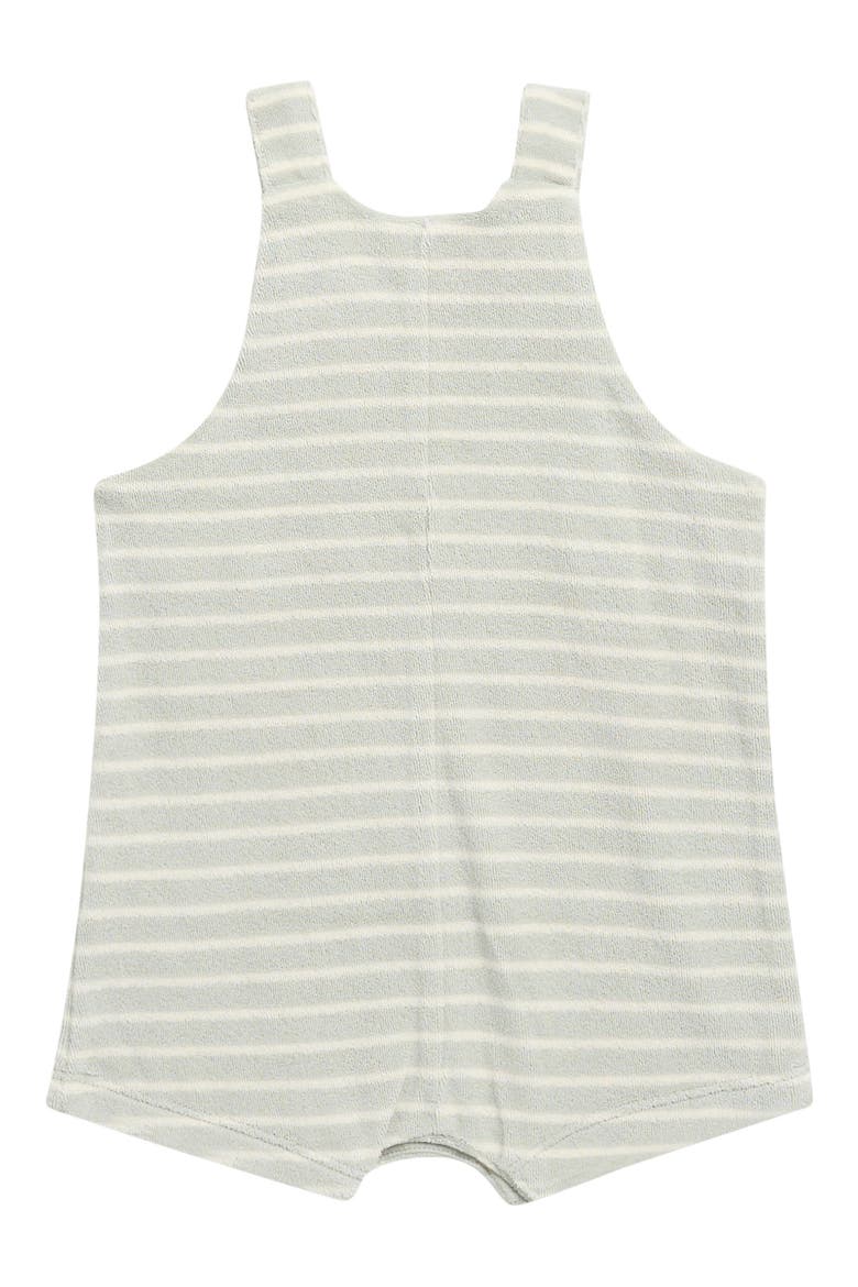 Gio Stripe Terry Romper, Alternate, color, SEAFOAM