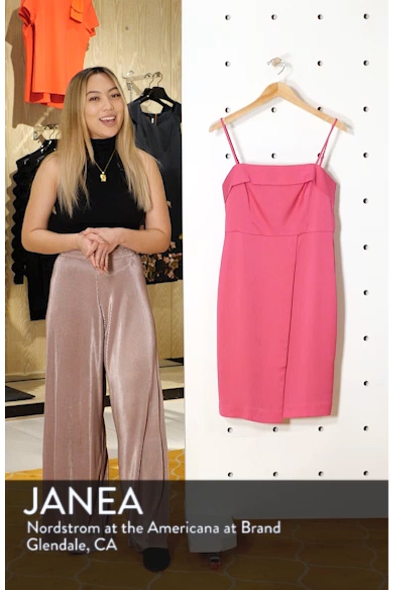 Spaghetti Strap Foldover Dress video