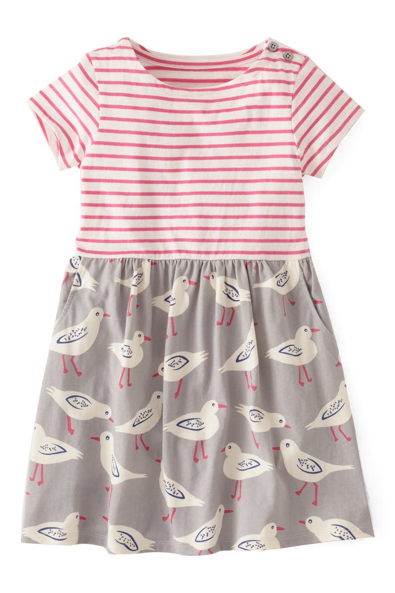 'Hotchpotch' Jersey Dress (Toddler Girls, Little Girls & Big Girls)(Online Only), Main, color, LOLLIPOP SEAGULLS
