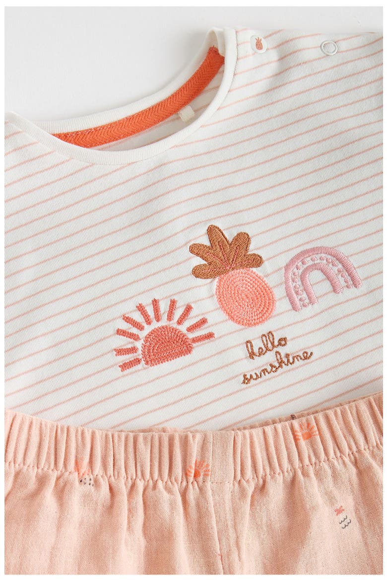 Hello Sunshine T-Shirt & Pants Set, Alternate, color, NEUTRAL