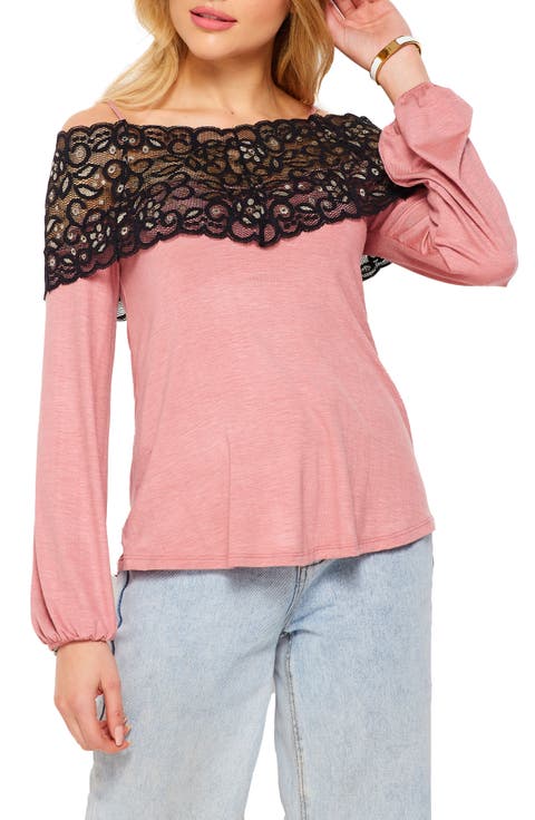 Drop Shoulder Lace Tunic