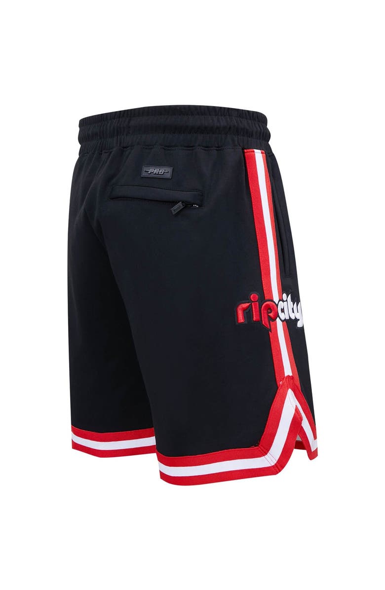 PRO STANDARD Men's Pro Standard Black Portland Trail Blazers Chenille Shorts, Alternate, color, 