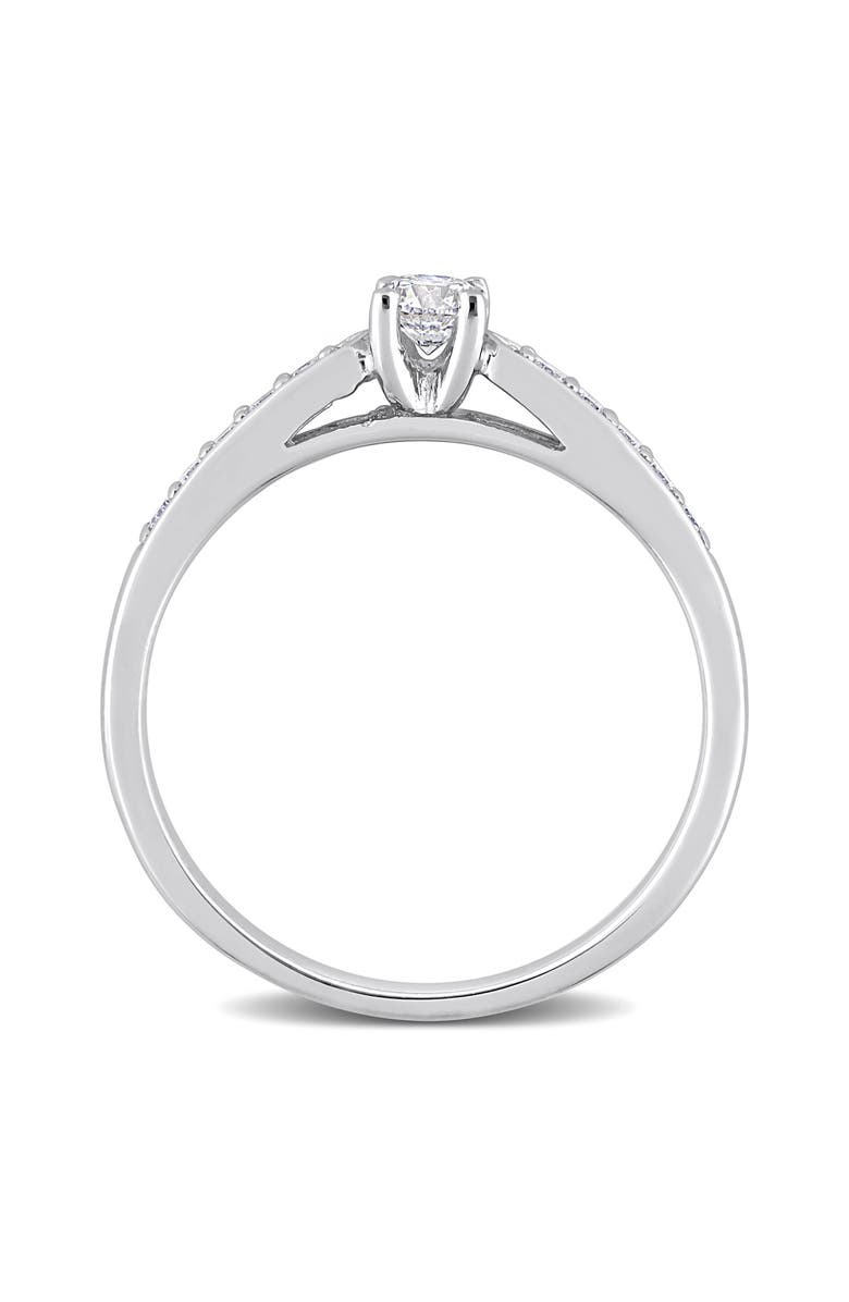 DELMAR Diamond Engagement Ring - 0.32ctw, Alternate, color, White