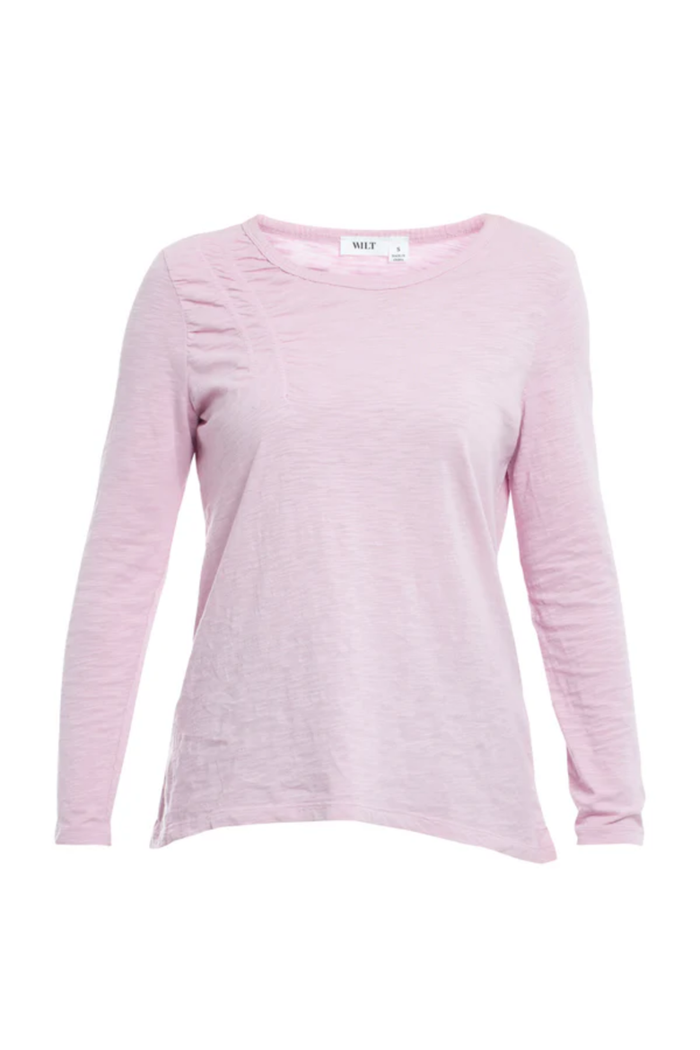 Wide Neck Long Sleeve Tee, Alternate, color, Mauve Mist
