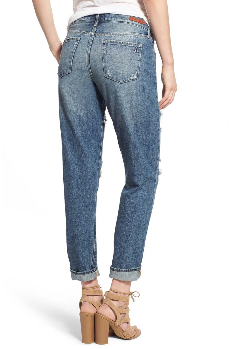 'Janis' Destroyed Boyfriend Jeans, Alternate, color, INDIGO WASH