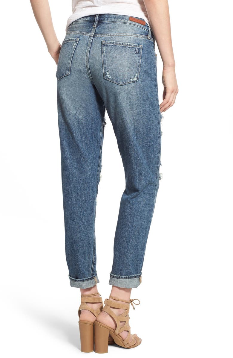 Articles of Society 'Janis' Destroyed Boyfriend Jeans, Alternate, color, 