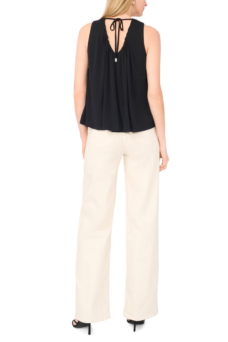 Ruched Halter Top, Alternate, color, RICH BLACK