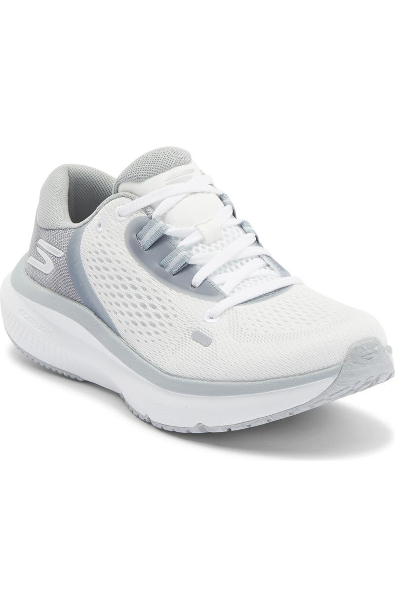 SKECHERS Go Run Pure 4 Arch Fit Running Shoe, Main, color, White/ Gray