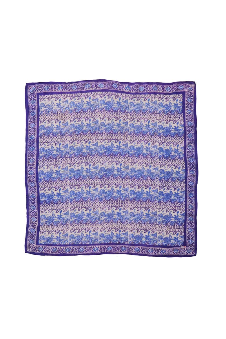 Oversized Hand Dyed Batik Bandana, Main, color, Navy Blue