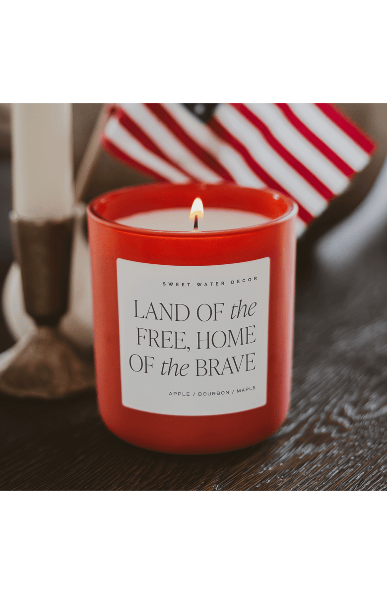 SWEET WATER DECOR Land of the Free, Home of the Brave 15 oz Soy Candle, Alternate, color, Land Of The Free