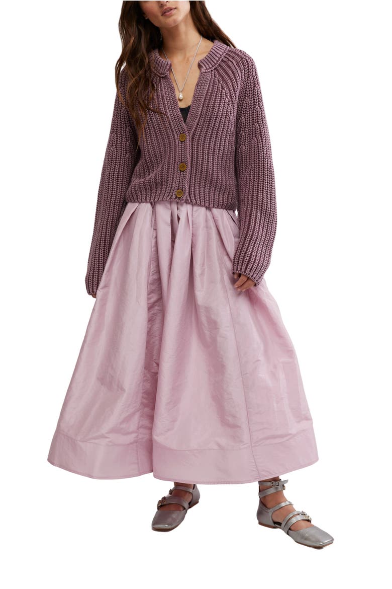 Sweet Nothing Cotton Cardigan, Alternate, color, MOONSCAPE