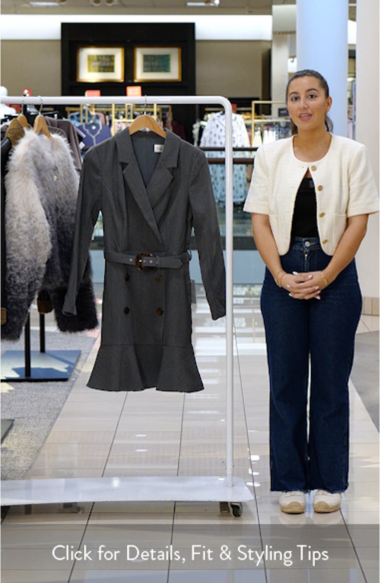 Long Sleeve Blazer Dress, sales video thumbnail
