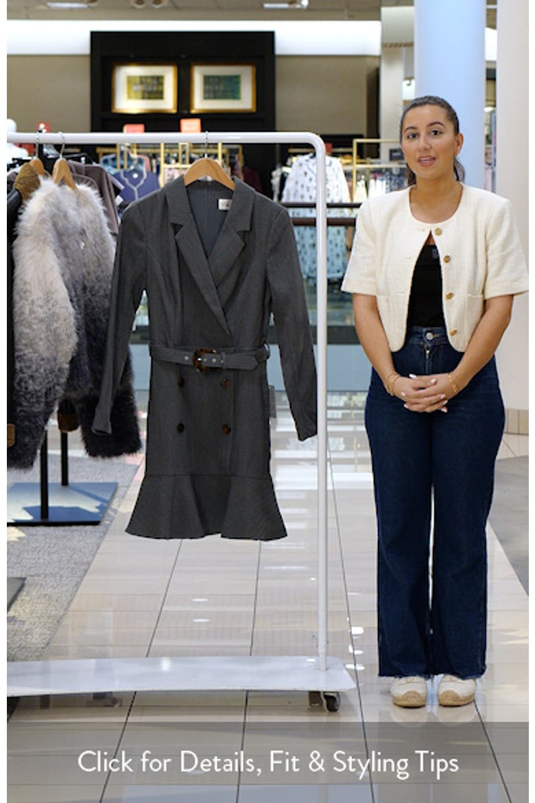 Long Sleeve Blazer Dress video