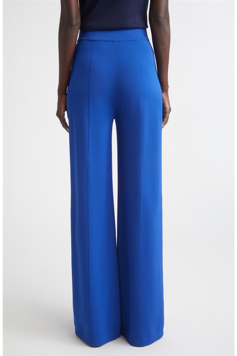Katie Roma Crepe Knit Wide Leg Pants, Alternate, color, COBALT