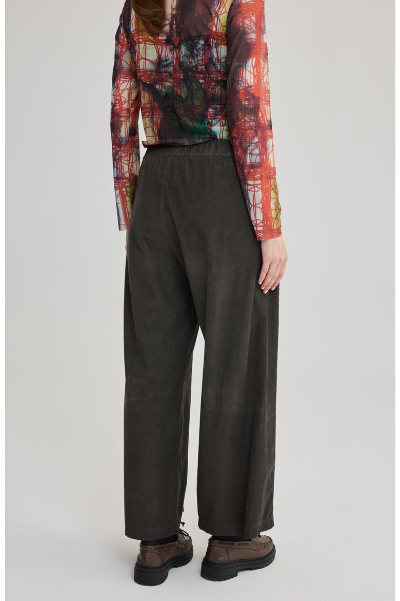 Alice Wide Velvet Pants, Alternate, color, Mocha